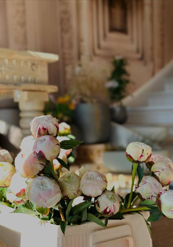 Bouquet in Rosa und Weiß