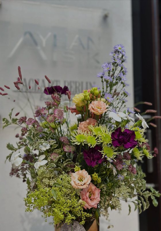 Bouquet in Violett und Rosa