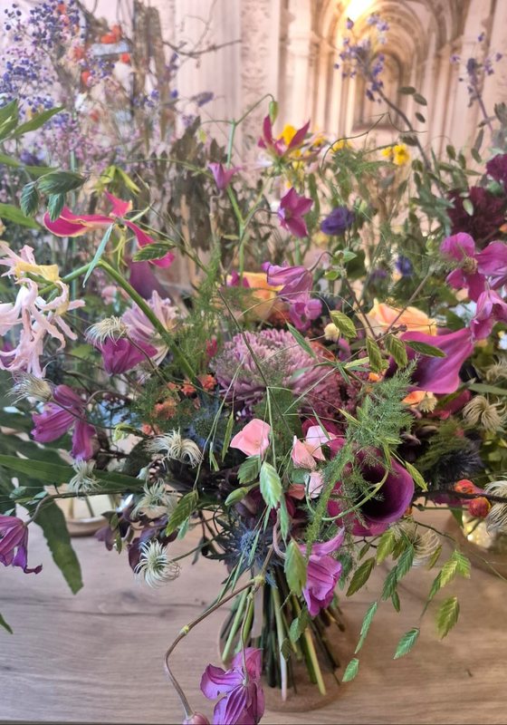 Bouquet in Rosa und Violett