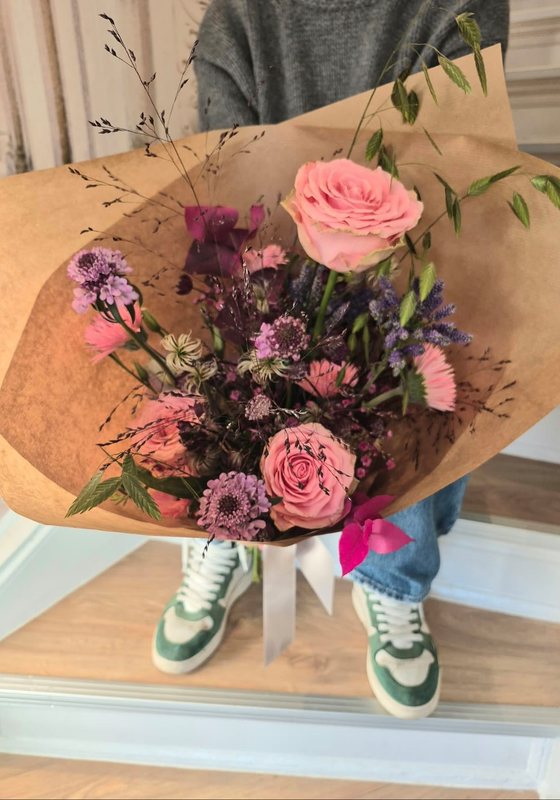 Bouquet in Rosa und Violett