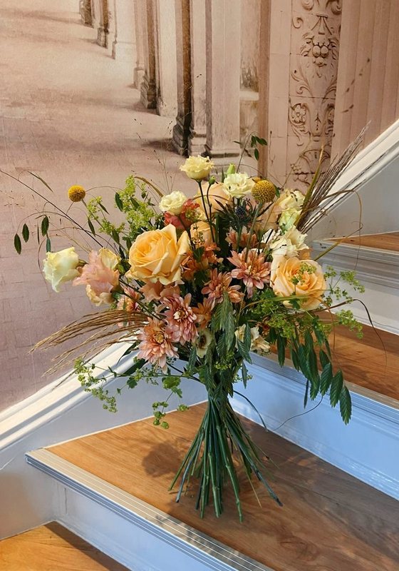 Bouquet in Orange und Rosa
