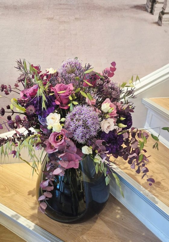 Bouquet in Violett und Rosa