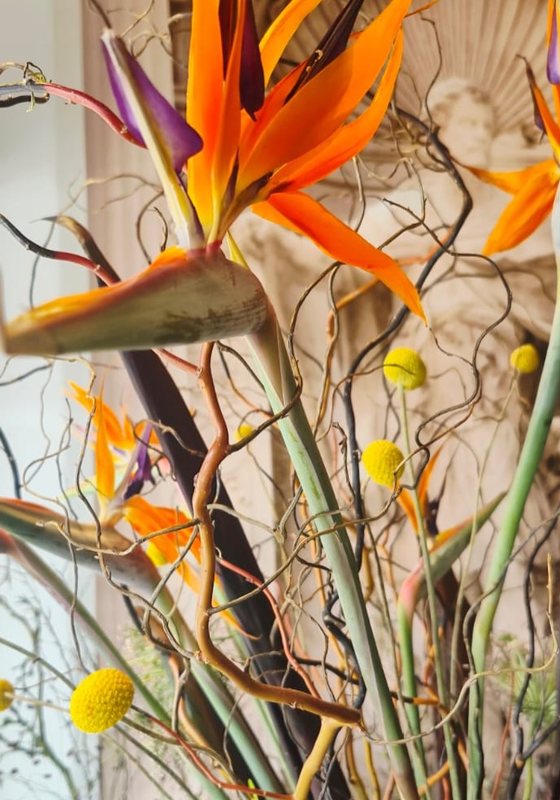 Bouquet in Orange und Gelb